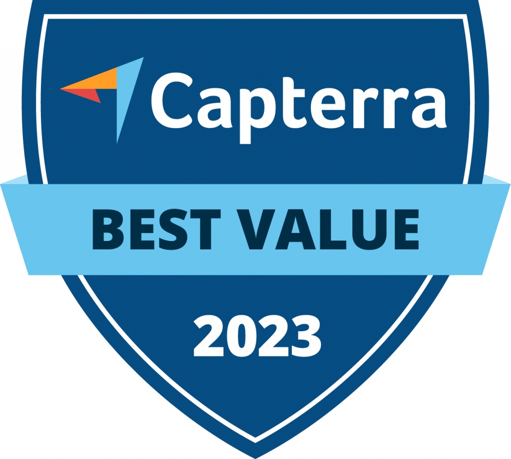 Capterra best value badge shield. » admin by request